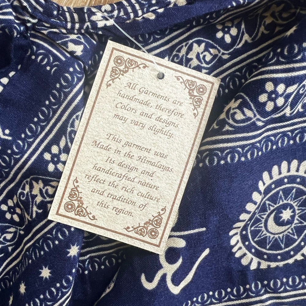 Kathmandu Artisan-Made Harem Style Jumper Overalls Self-Tie Adjustable Straps - Picture 7 of 10
